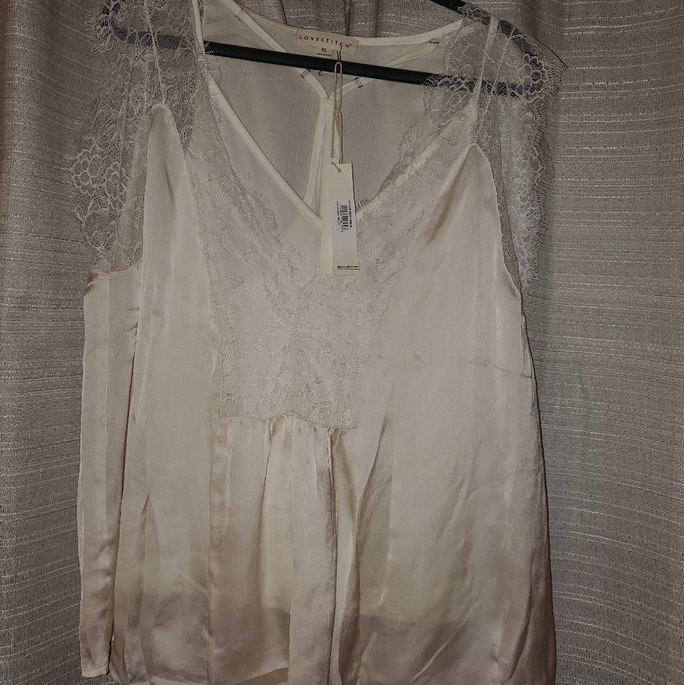 Love stitch Kaylee Satin Blouse
